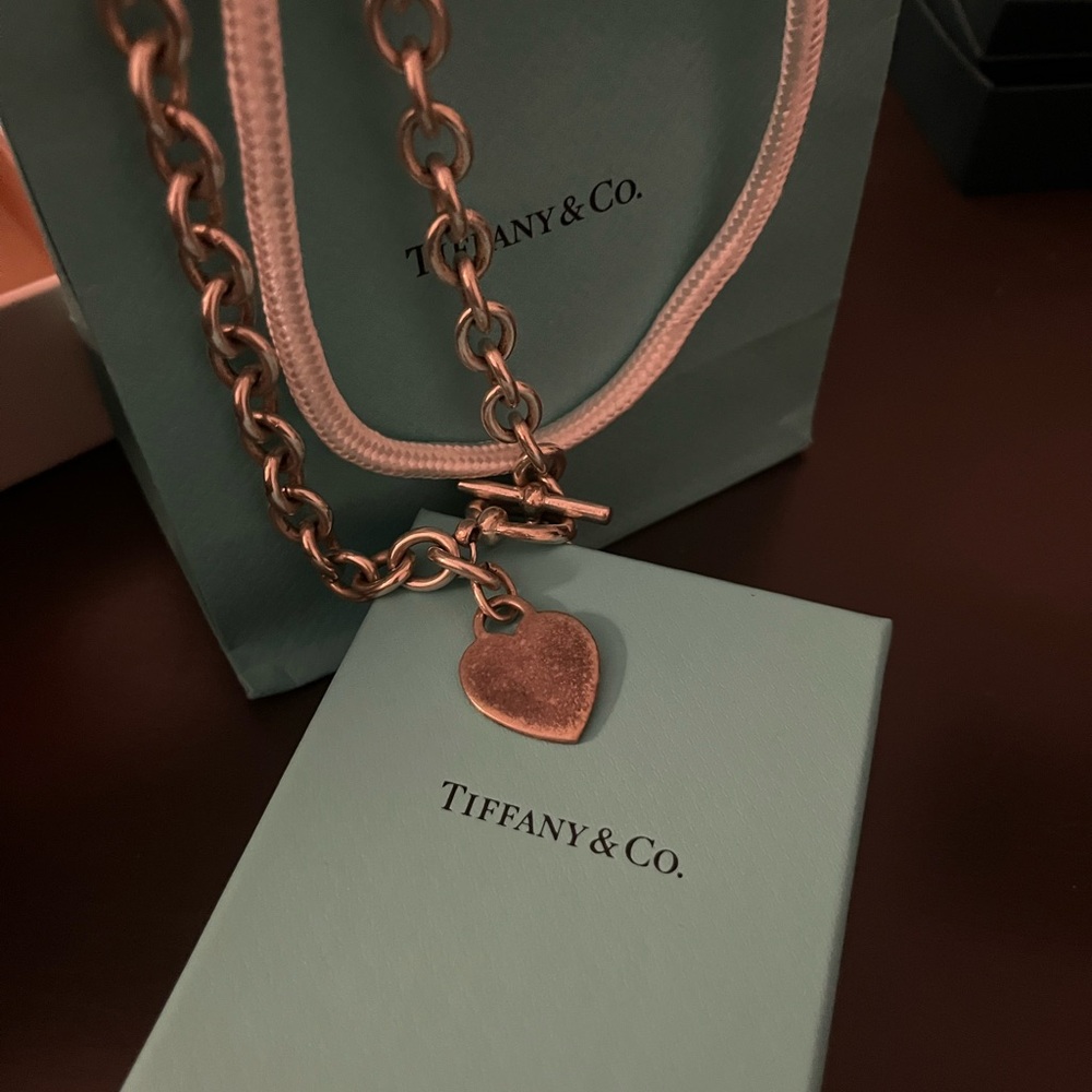 Tiffany & Co. Silver Heart Pendant Necklace